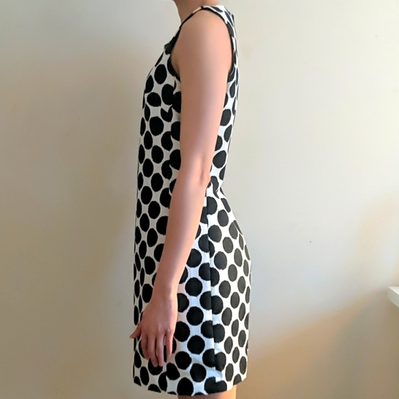Gap Black & White Polka Dot Midi Dress - Picture 2 of 5